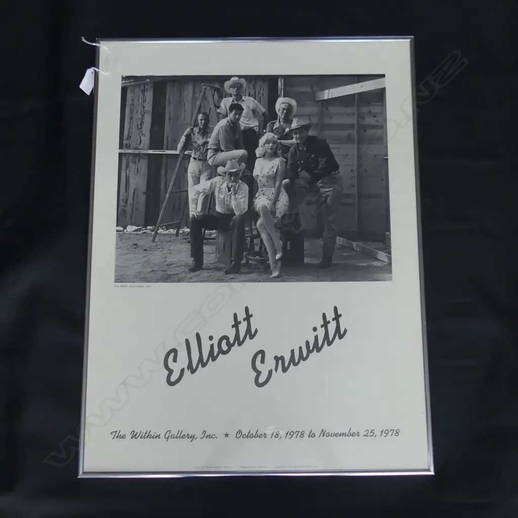 POSTER PRINT OCT '78 WITKIN GALLERY 'MISFITS ON LOCATION 1960' FRAMED Image 1++