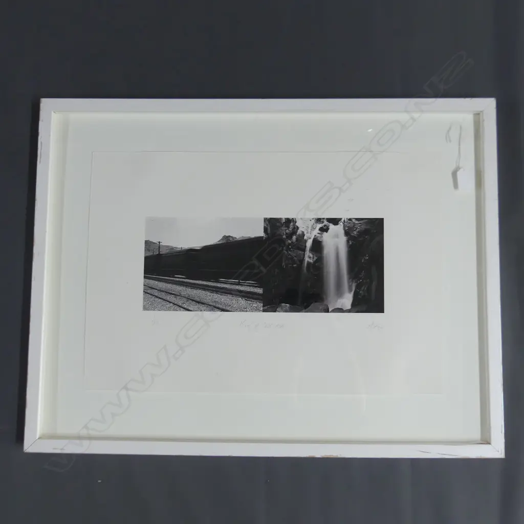 ANDREW DRUMMOND NZ b.1951 PROOF OF CASCADE' PHOTOGRAPH 1/24  Ltd. Ed initialled & dated '04 400 x 555mm Image 1++