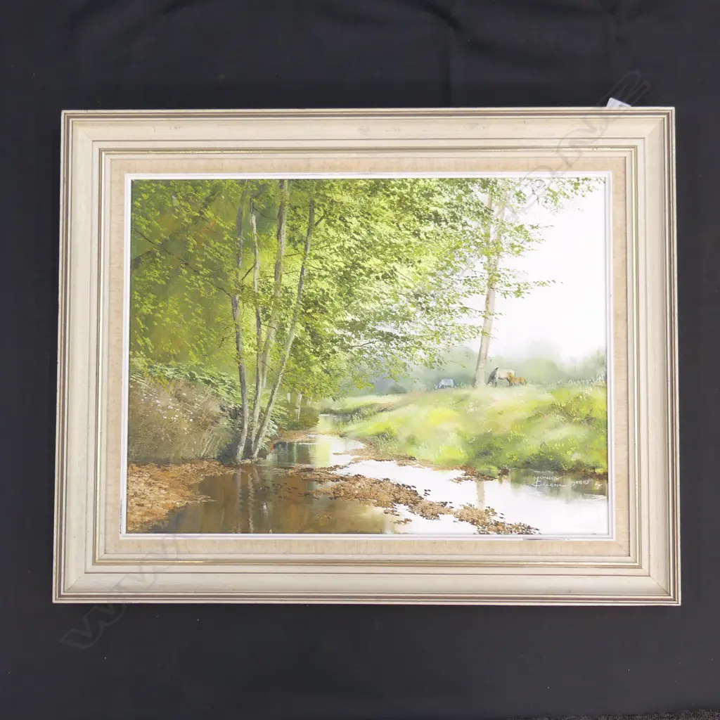 MONICA COLEMAN, 'ALLWARD' OIL ON CANVAS, SIGNED, 1988 600 X 450MM Image 1++