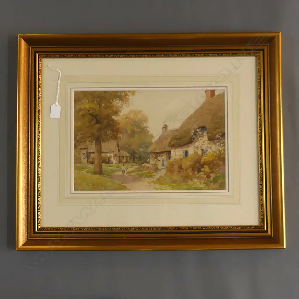 C. H. HOWARTH 'COTTAGES MONMOUTHSHIRE ENGLAND' W/C 245x370mm Image 1++