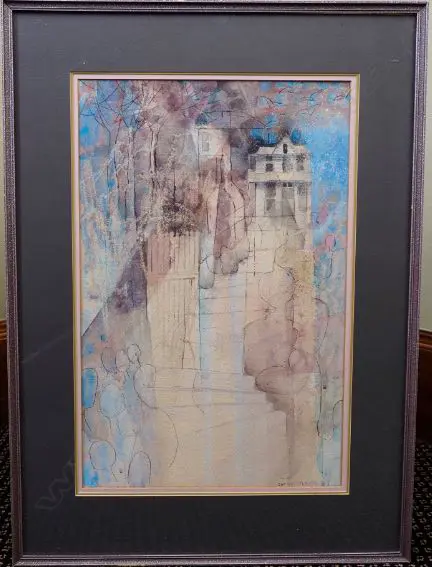 McLAUCHLAN, Cherie (NZ 1948-1992), Ascent, W/C, signed & dated 1979, 560mm x 360mm Image 1++