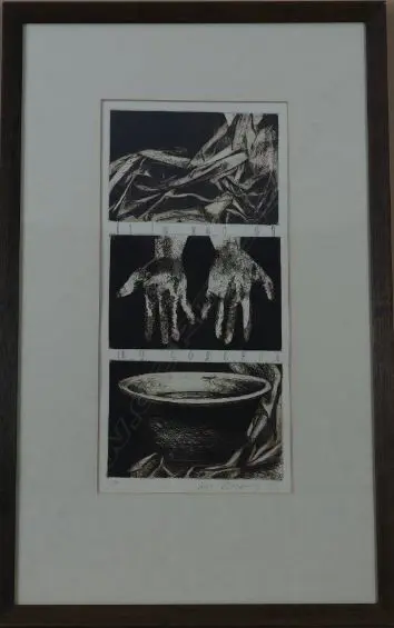 DOESBURG, Inge (NZ 1965-), I's Not My Concern, Ltd Ed Print 1/8, signed & dated 1993, 460mm x 220mm Image 1++