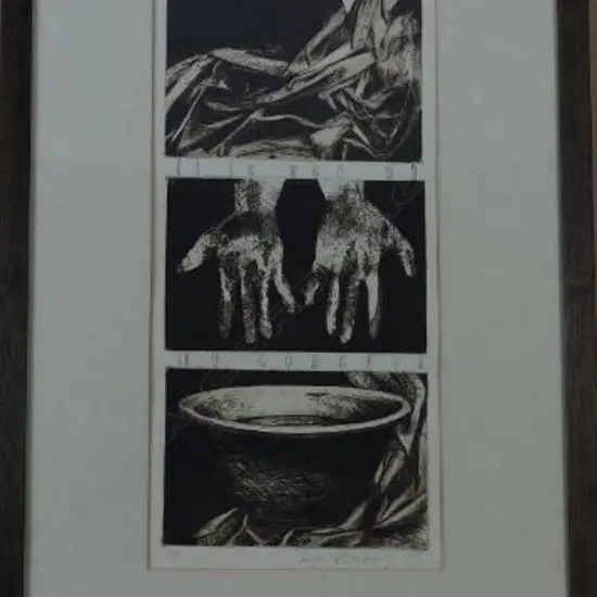 DOESBURG, Inge (NZ 1965-), I's Not My Concern, Ltd Ed Print 1/8, signed & dated 1993, 460mm x 220mm