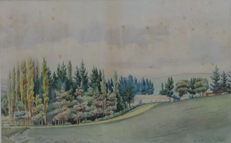 WHEALEN, A. (NZ Early 20thC), Country Scene, Early 20thC, W/C, signed & dated 1903, 350mm x 550mm Image 1++