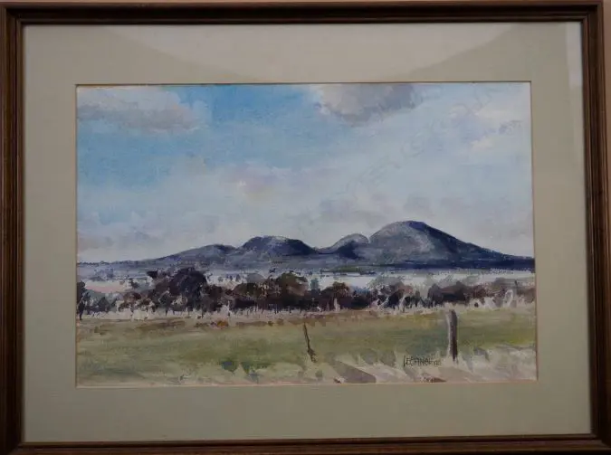 FINCH, Les (NZ 1940-), Country Landscape, Victoria, W/C, signed & dated 1983, 360mm x 560mm Image 1++