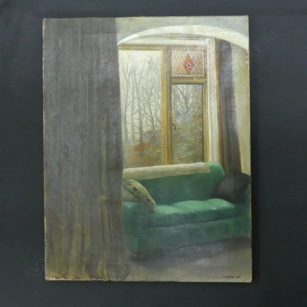 LUCY BLYTH 'CHEZ NOUS' UNFRAMED OIL SIGNED & DATED 1905 460x360mm AF Image 1++