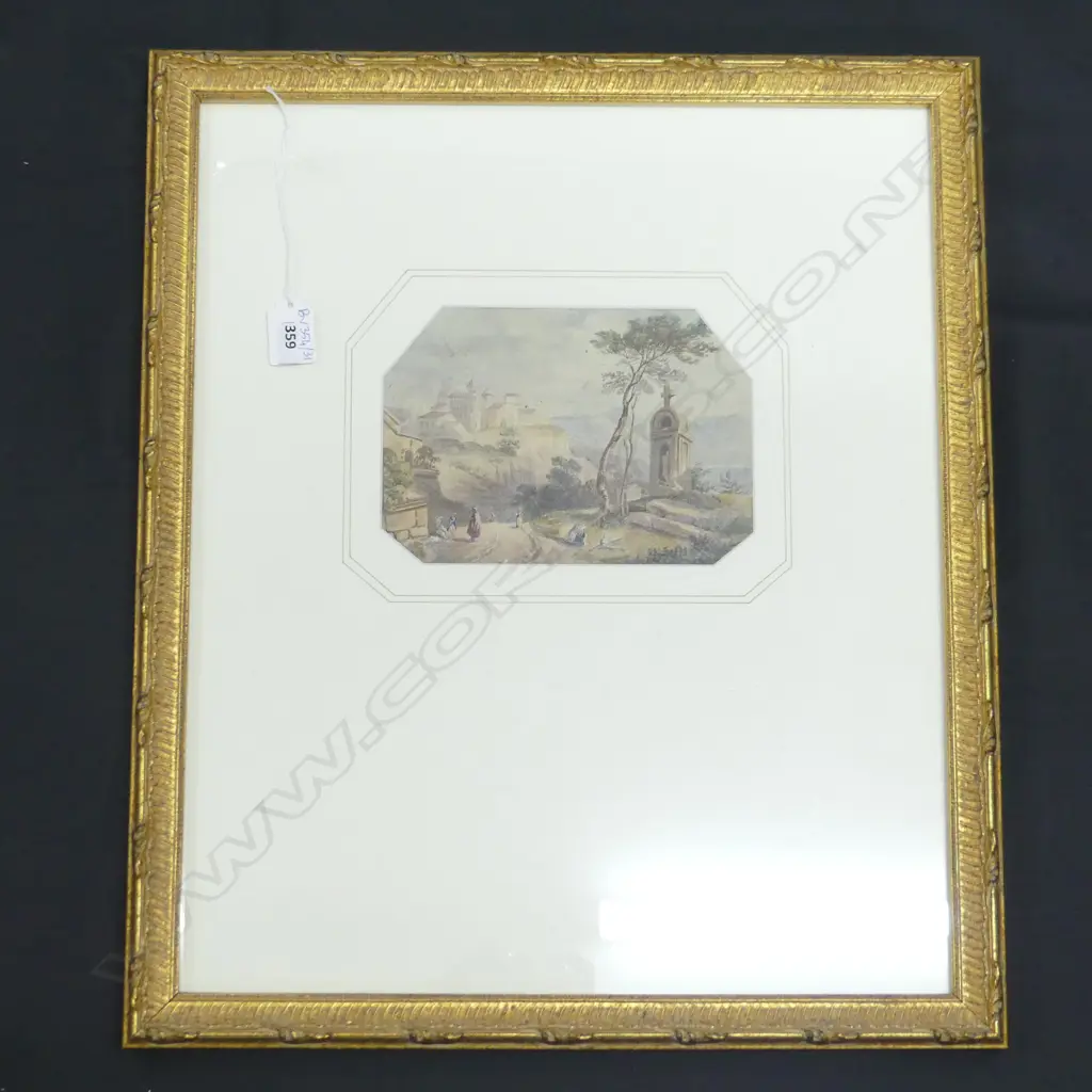 ARTIST UKNOWN LATE 18thC ITALIAN W/C 135x190mm Image 1++