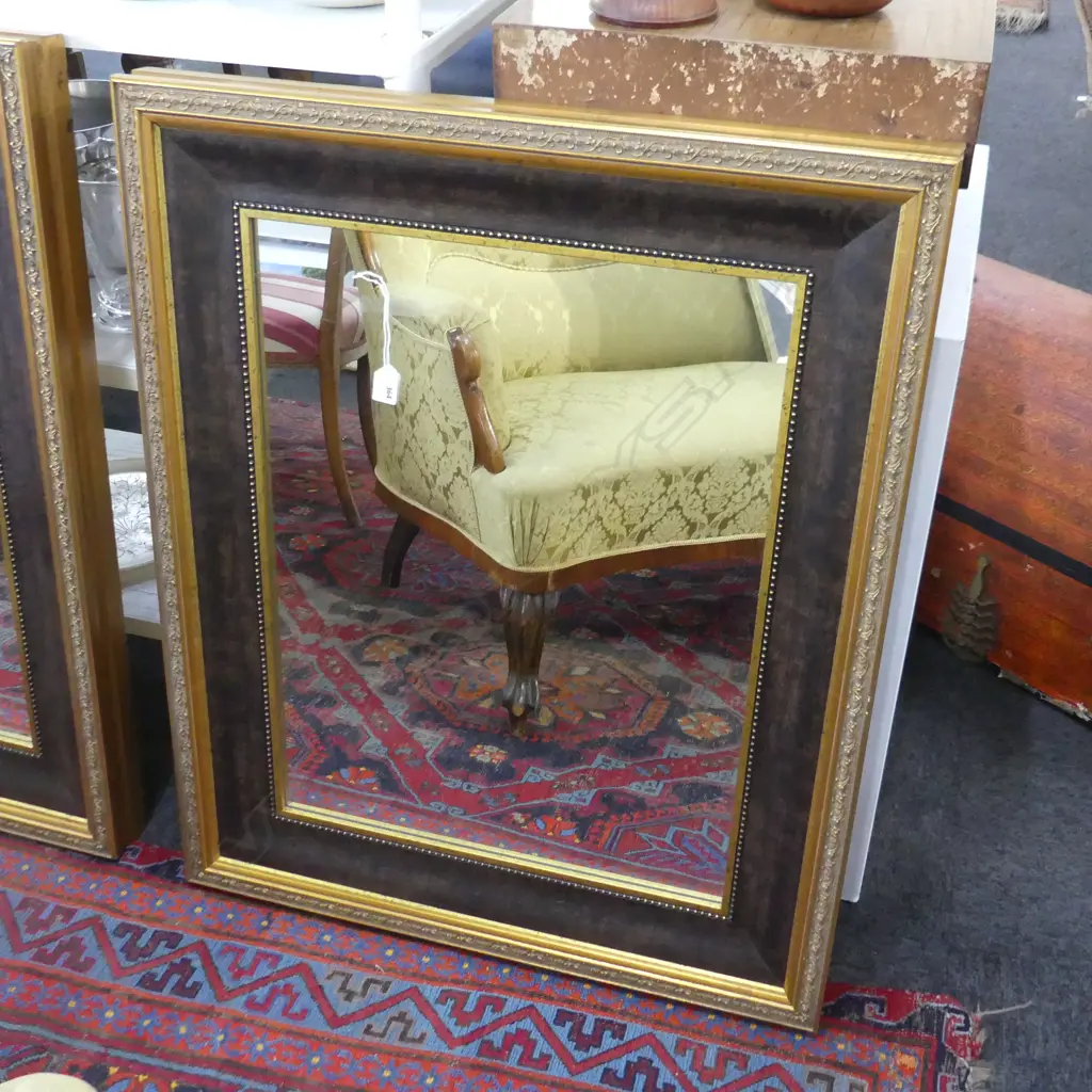 LGE GOLD FRAMED MIRROR  950x740mm Image 1++