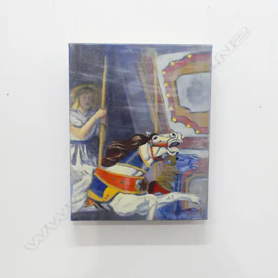 ANGELA MAXWELL 'FROM A TIME OF INNOCENCE' OIL ON CANVAS 350x280mm
