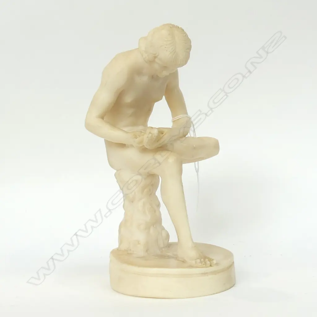 RESIN FIGURE - BOY WITH THORN H. 220MM Image 1++