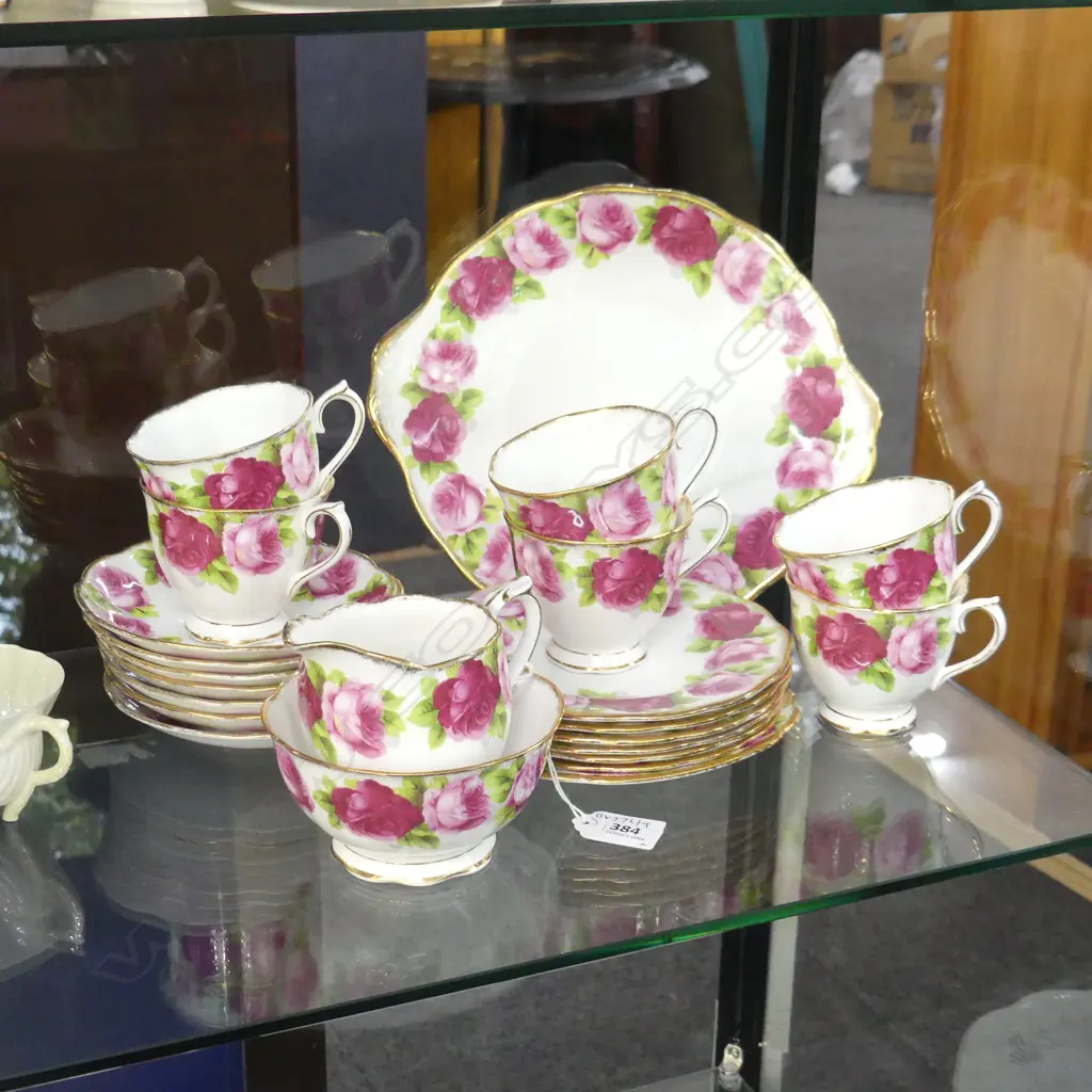 OER R/A TEASET 6CSP CREAM SUGAR & CAKE PLATE Image 1++