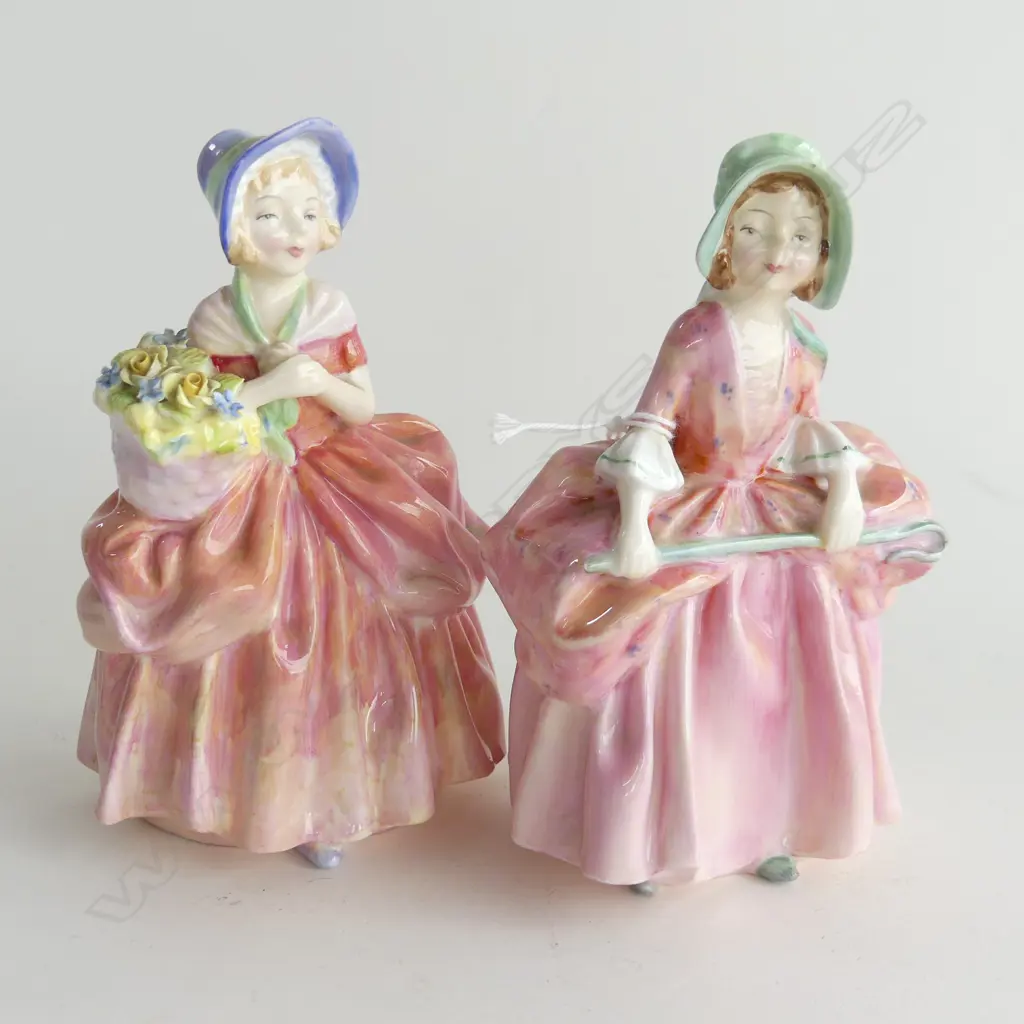 2 ROYAL DOULTON FIGURINES; BO PEEP & CISSIE H.130mm Image 1++