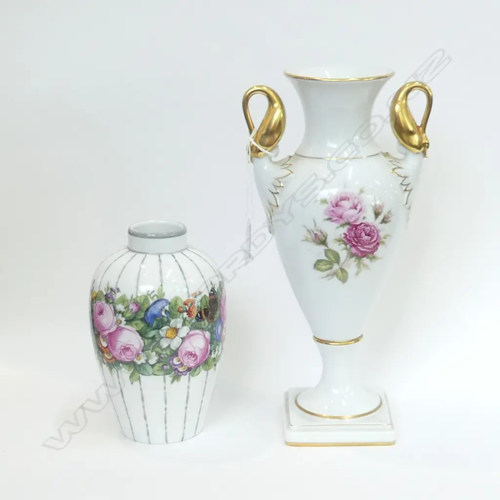 2 GERMAN PORCELAIN VASES H.285 / 165mm Image 1++