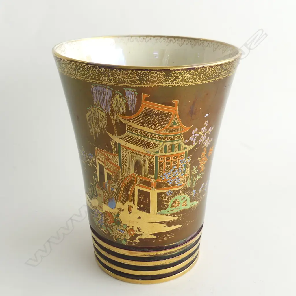 CARLTON WARE ROUGE ROYAL VASE H.180mm Image 1++