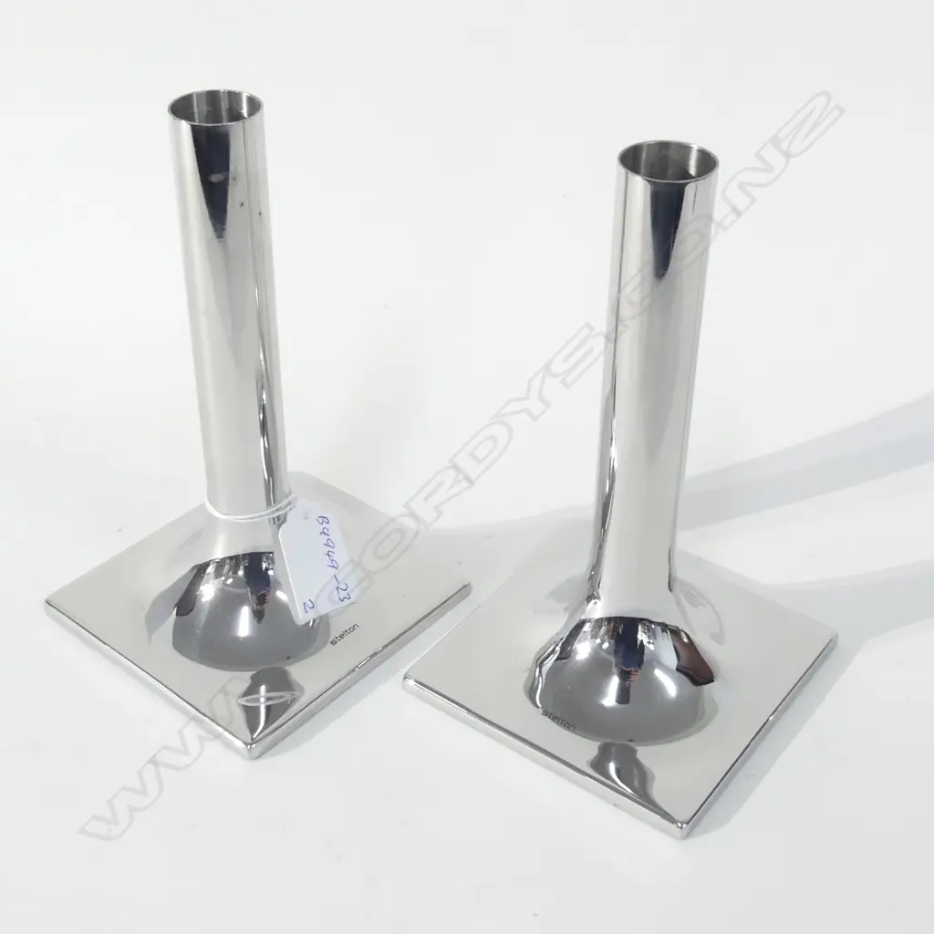 PR STELTON DESIGNER CANDLESTICKS H 180MM Image 1++