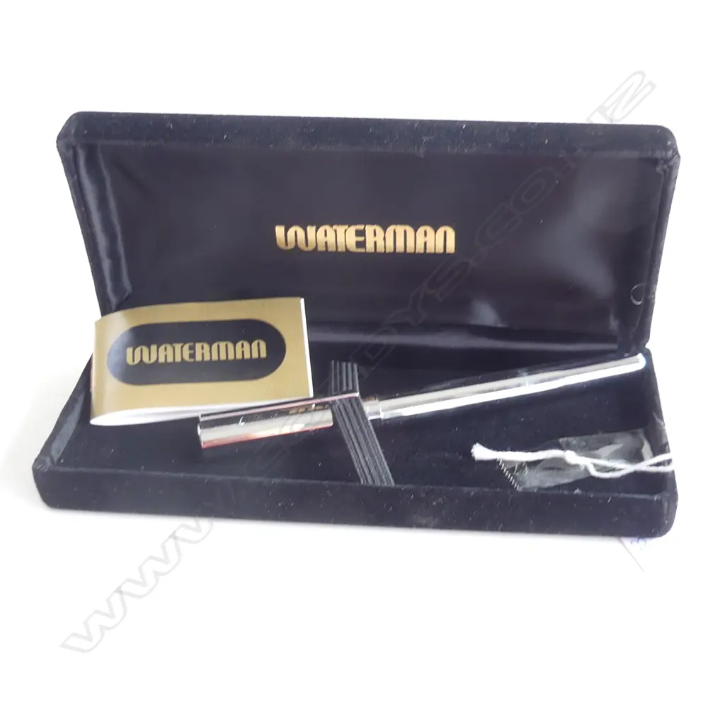 VINTAGE WATERMAN FOUNTAIN PEN, IN CASE, UNUSED Image 1++