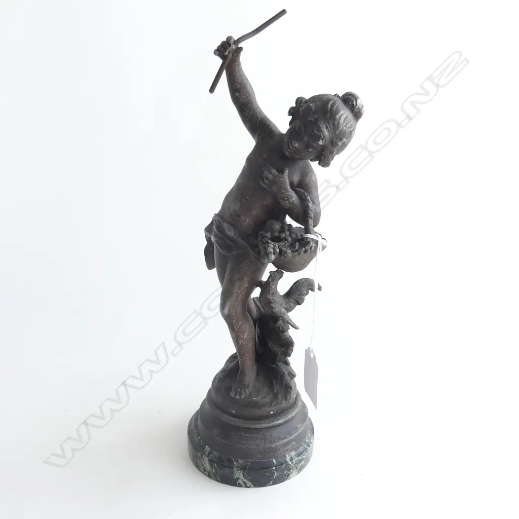 ANTIQUE SPELTER FIGURE H.280mm Image 1++