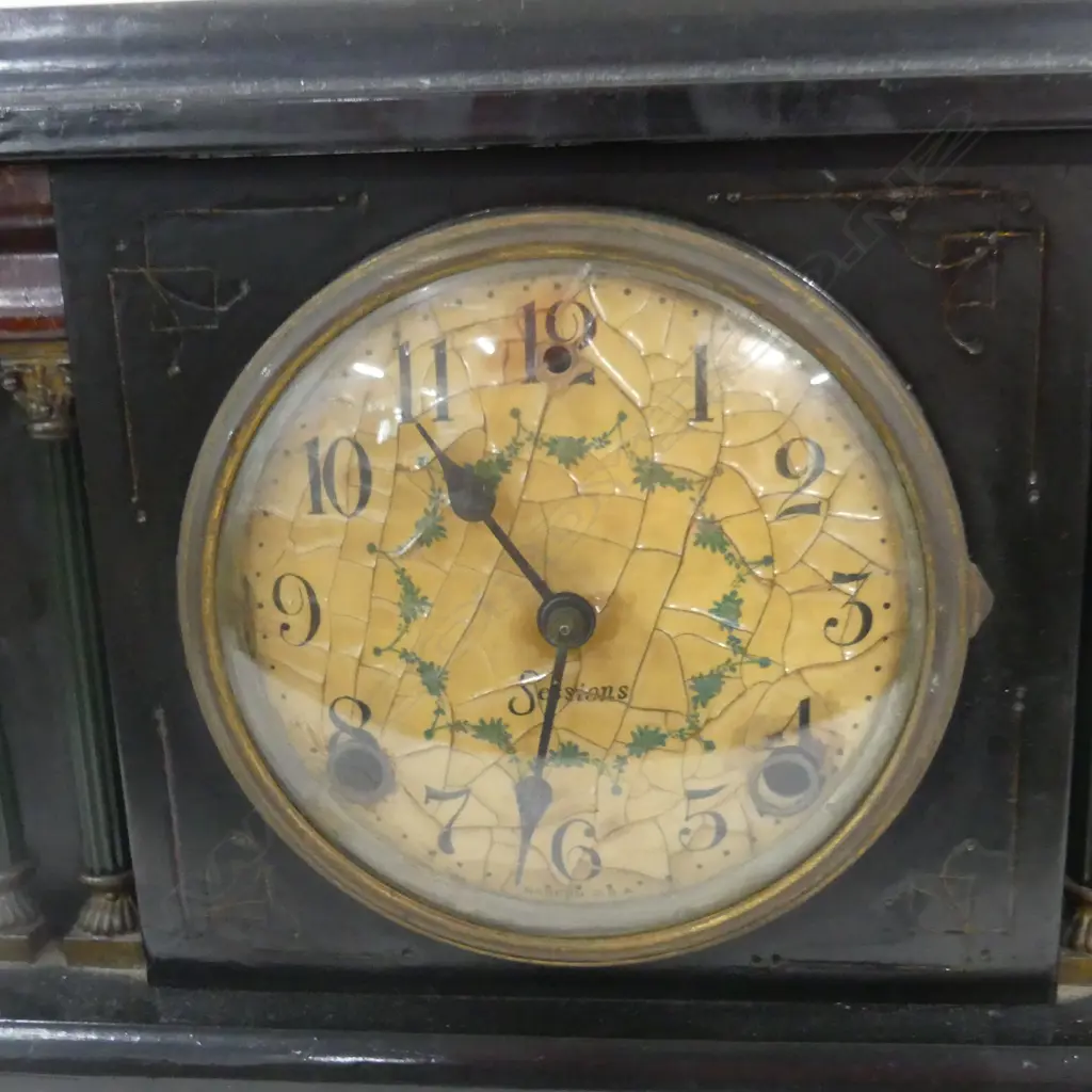VINTAGE SESSIONS USA MANTLE CLOCK W.320 H.280mm Image 1++