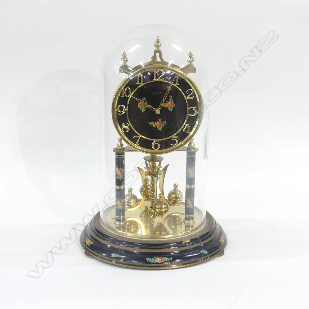 OLD GLASS DOME CLOCK H 320MM Image 1++