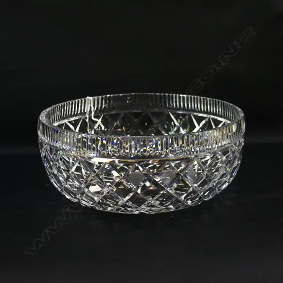 LGE WATERFORD CRYSTAL BOWL 250mm dia