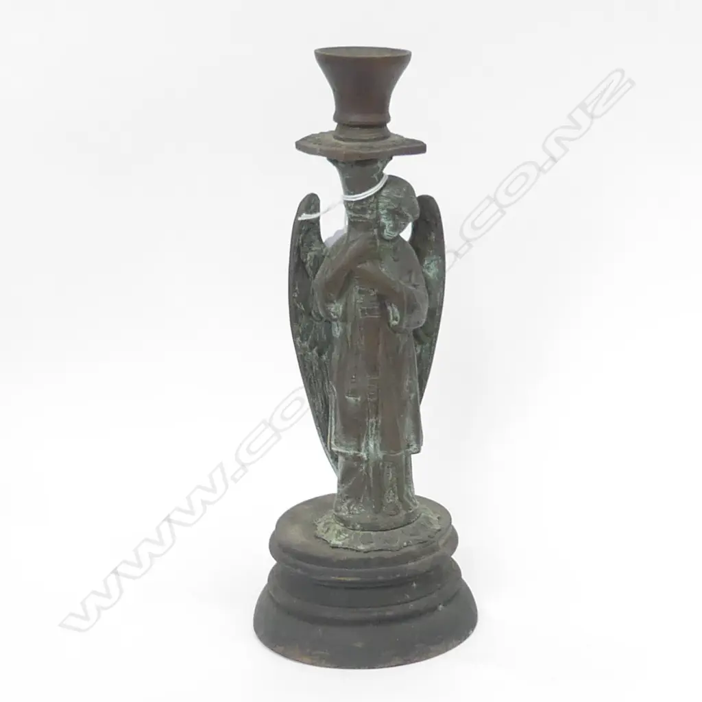 METAL ANGEL CANDLESTICK H.290mm Image 1++