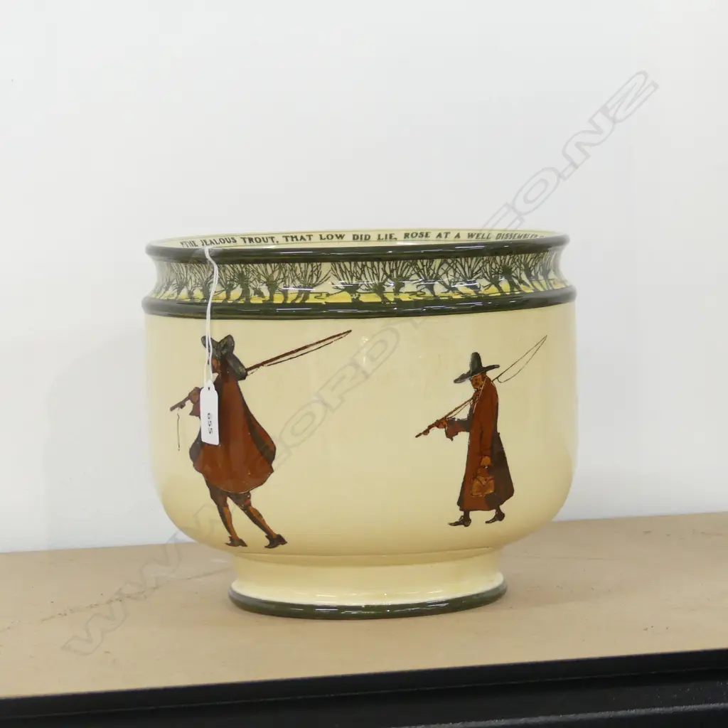 ROYAL DOULTON ISAAC WALTON WARE JARDINERE H.215mm / 260mm dia Image 1++