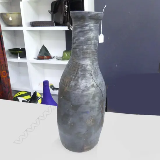 TALL STUDIO POTTERY FLOOR VASE H.620mm