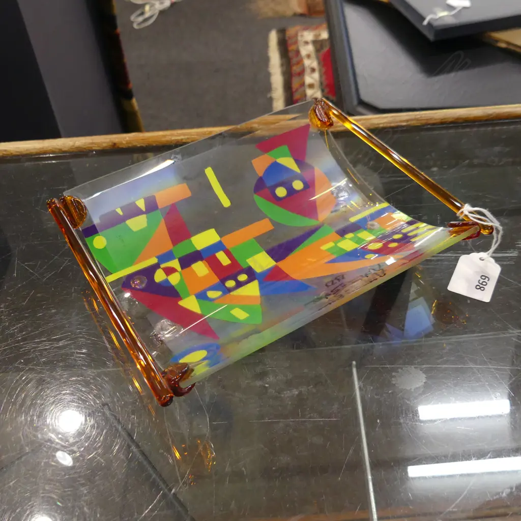 ART GLASS BOWL  W.200mm Image 1++