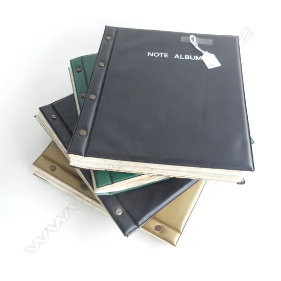 4 NUMISMATIC ALBUMS; 3x COIN 1x NOTES