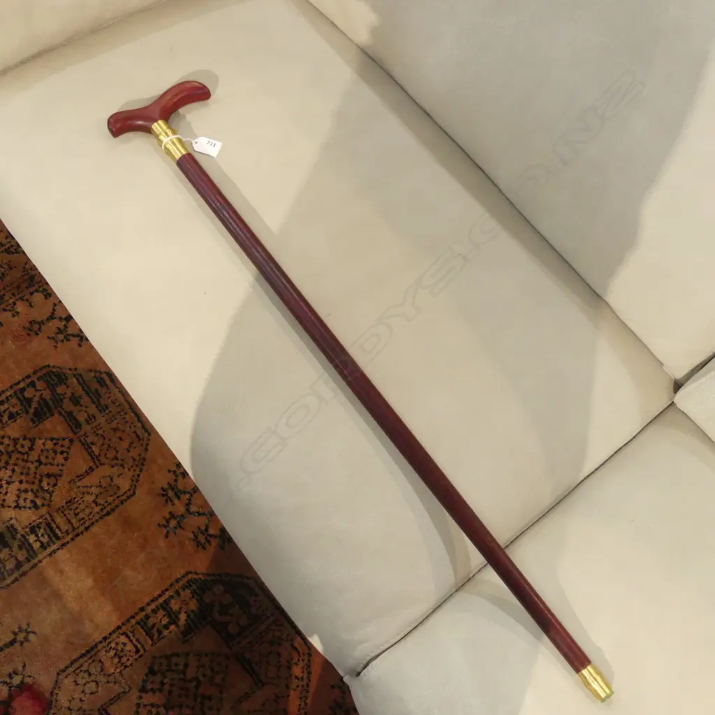 CHINESE ROSEWOOD WALKING STICK  Image 1++