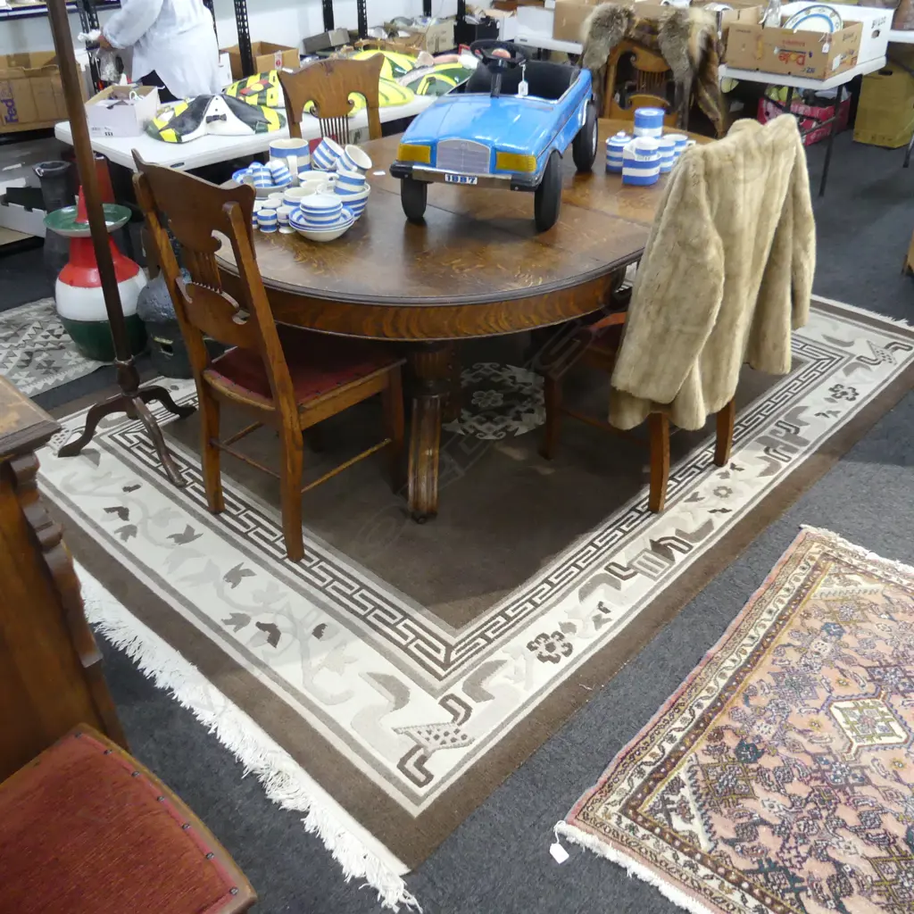 LGE NEPALESE BROWN WOOL ON COTTON RUG 2900x2100mm Image 1++
