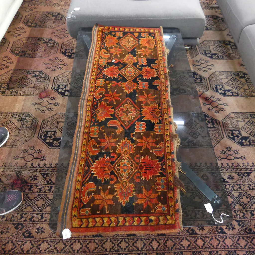 HAND KNOTTED ALL WOOL TENT PANEL 1350x460mm Image 1++