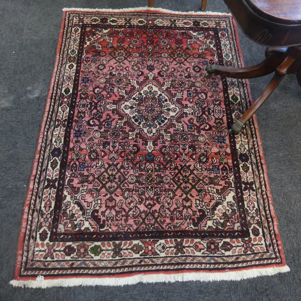 SMALL HAND KNOTTED WOOL PILE RUG 1540x1100mm Image 1++