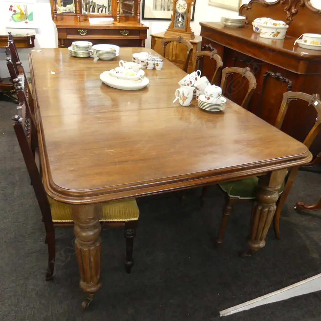 VICTORIAN DINING TABLE TWO LEAVES Image 1++
