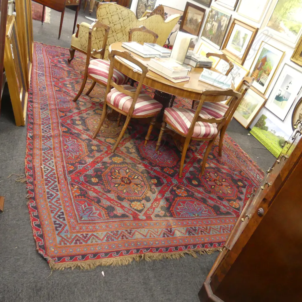 LGE HAND KNOTTED ALL WOOL RUG 3900x2400mm (fading) Image 1++