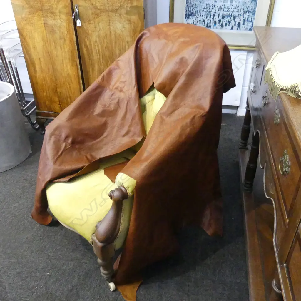 LARGE BROWN LEATHER HIDE  Image 1++