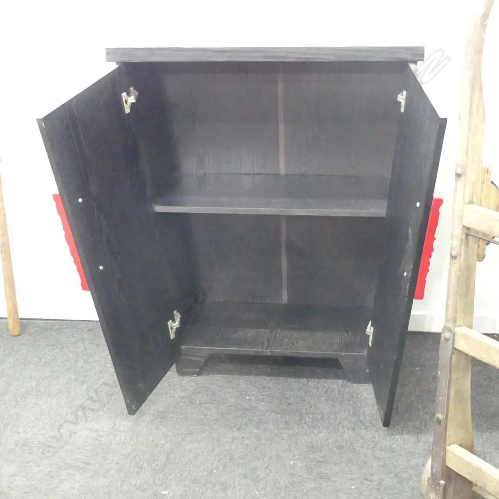 EBONISED MODERN CABINET 860x380x1030mm Image 1++