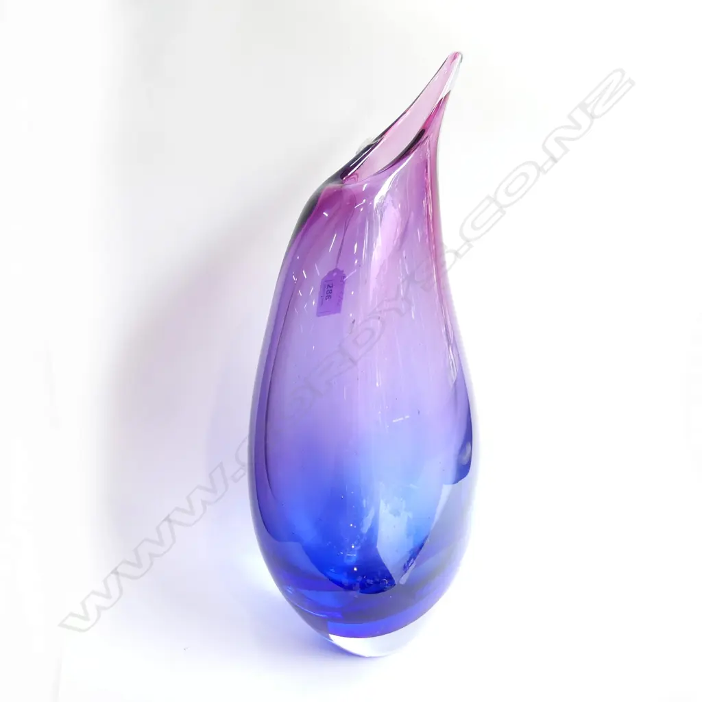 HEAVY PURPLE ART GLASS VASE H.400mm Image 1++