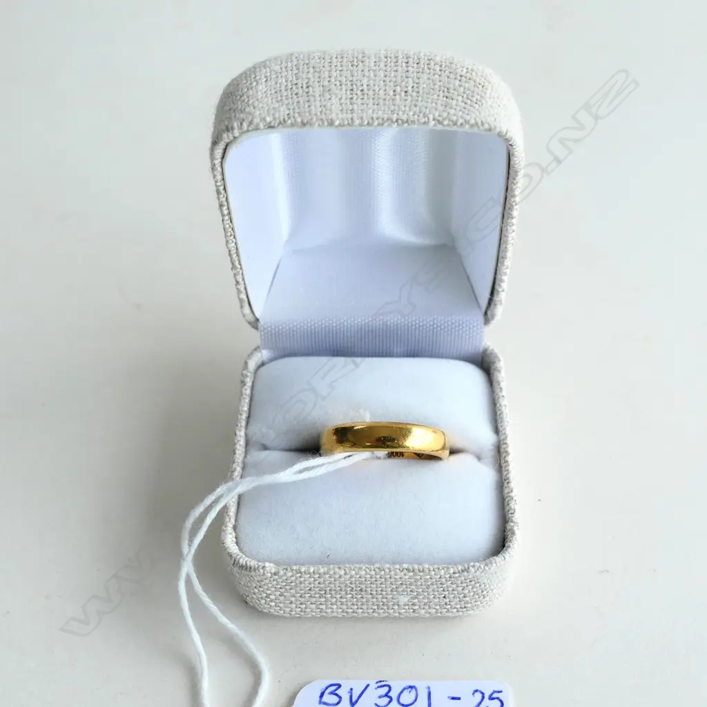 1000 (24CT) YELLOW GOLD WEDDING BAND 7.04GMS Image 1++