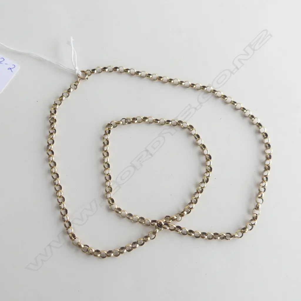 9CT GOLD CABLE CHAIN 20.21GMS  65cm Image 1++