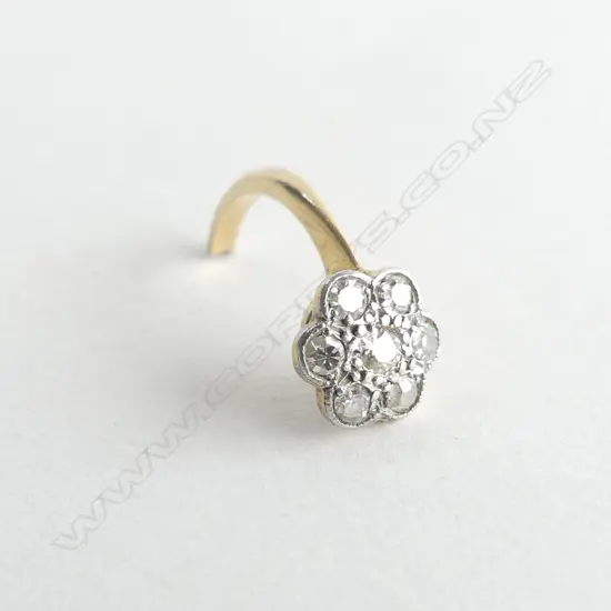 ESTATE DIAMOND RING WITH PART 9CT BAND 1.18GMS
