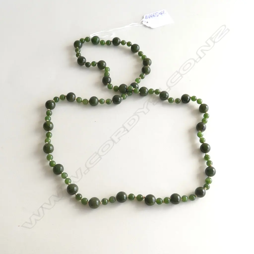 LONG POUNAMU NECKLACE L.720mm Image 1++