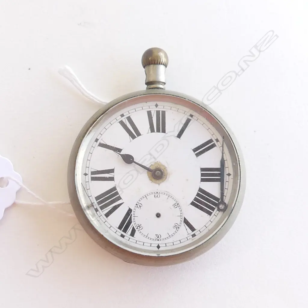 ANTIQUE SILVER PLATE OMEGA POCKET WATCH AF Image 1++