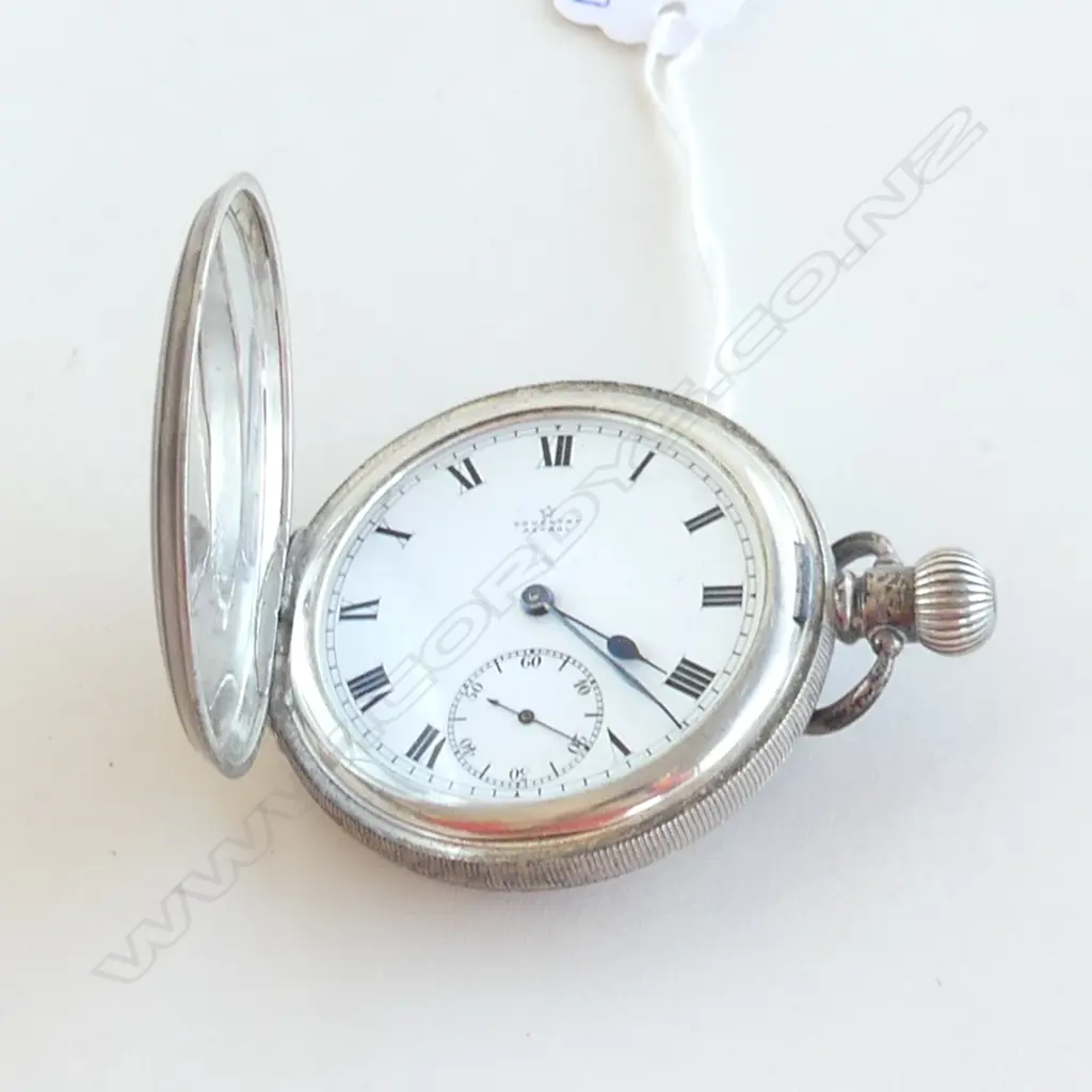'COVENTRY ASTRAL' SILVER HUNTER POCKET WATCH Image 1++
