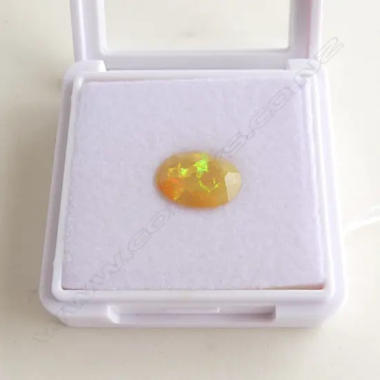 3.64ct OVAL FACET CUT UNSET OPAL (AIG report)