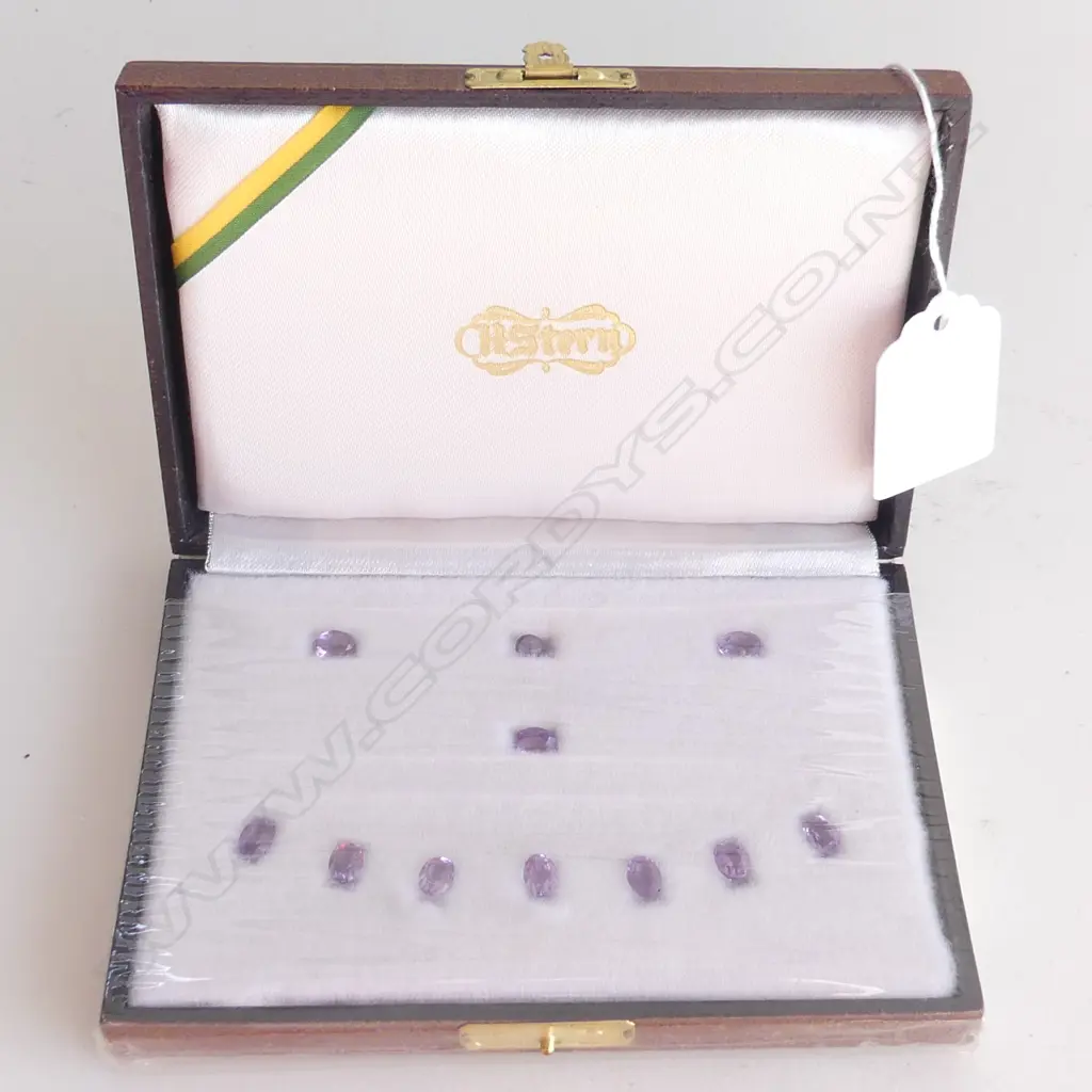 BOXED SET H. STERN AMETHYSTS X11 = 8.95CTS Image 1++
