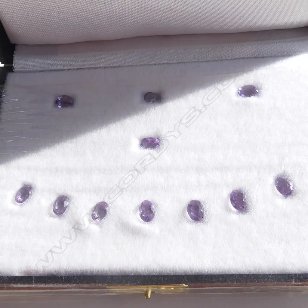 BOXED SET H. STERN AMETHYSTS X11 = 8.95CTS Image 1++