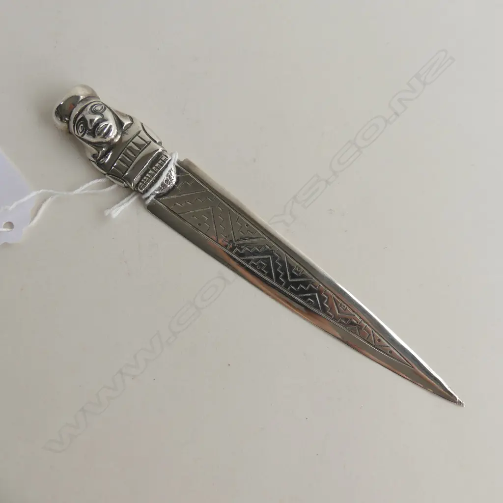 925 PERUVIAN SILVER LETTER OPENER  Image 1++