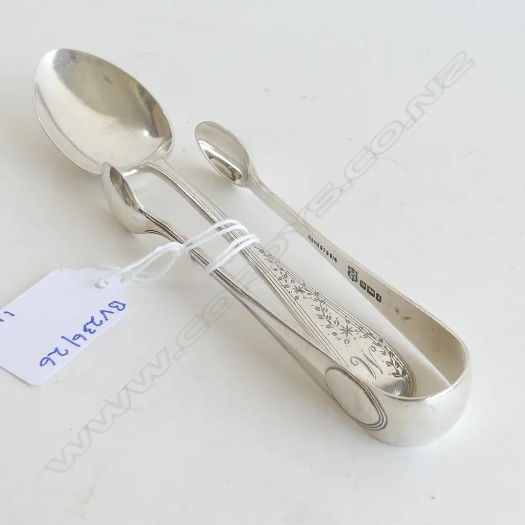 S/S SUGARTONGS & JAM SPOON 58GRAMS Image 1++