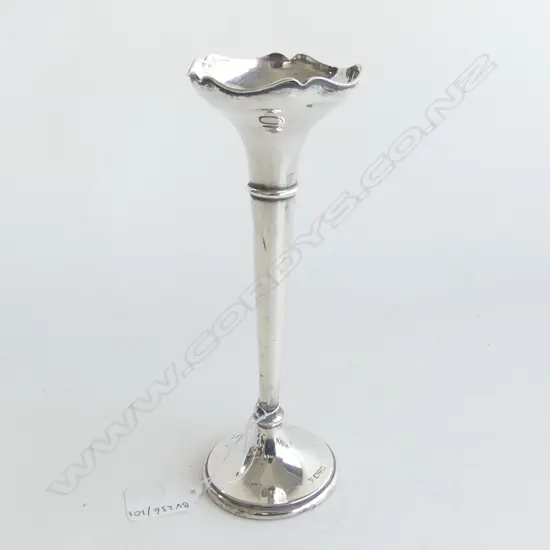 S/SILVER SPECIMEN VASE, H.200MM
